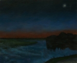 Landscape painting moon river