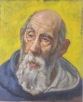 Portrait painting of an old man